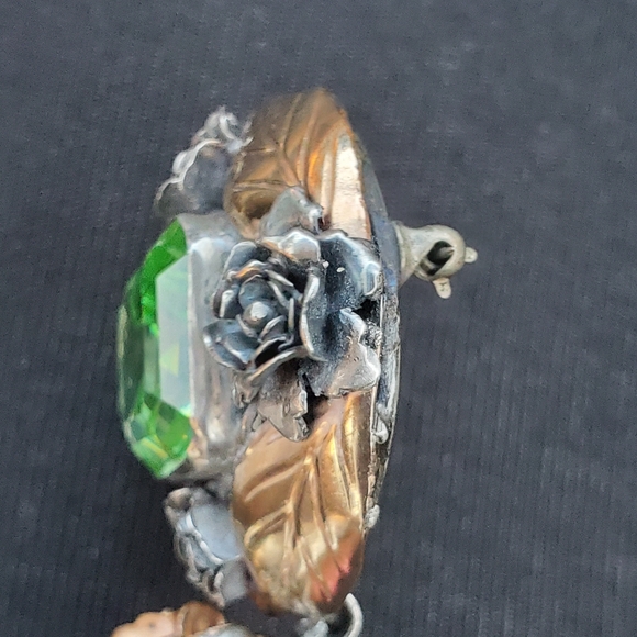 RARE! Vtg. 1940's HOBÉ 1/20 14K STERLING Brooch Pin SIGNED - Picture 7 of 14